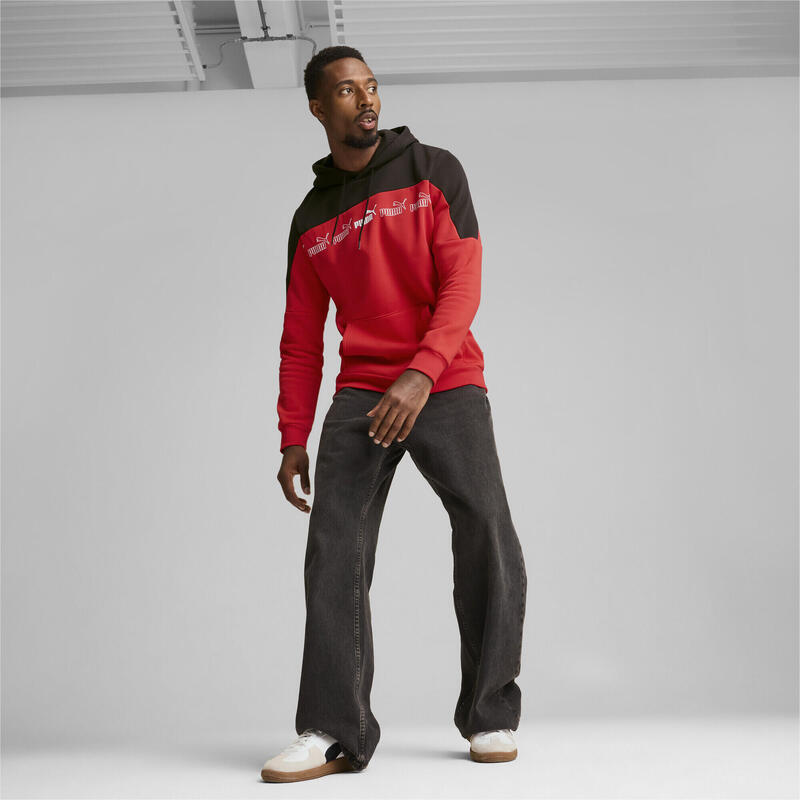 Around the Block hoodie voor heren PUMA For All Time Red Black