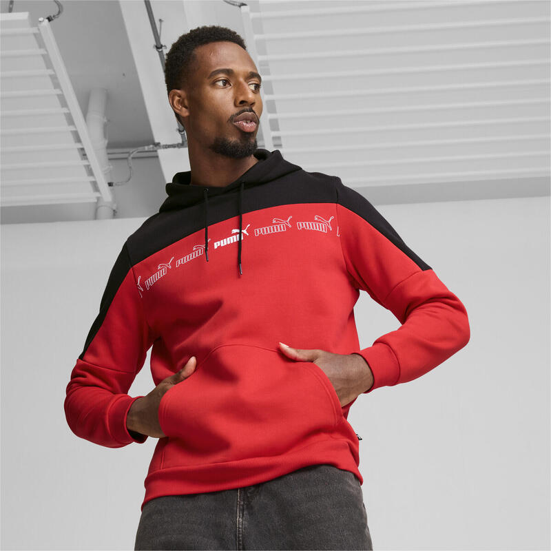 Around the Block Hoodie Herren PUMA For All Time Red Black