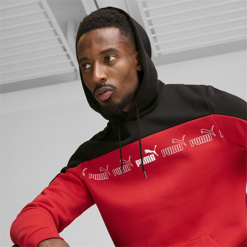 Around the Block Hoodie Herren PUMA For All Time Red Black