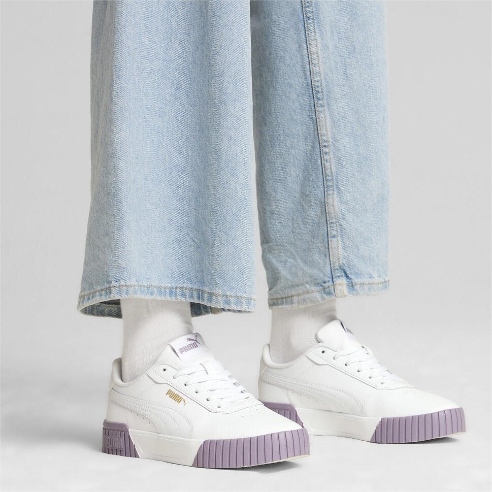Damskie sneakersy Carina 2.0 PUMA White Pale Plum Gold Purple