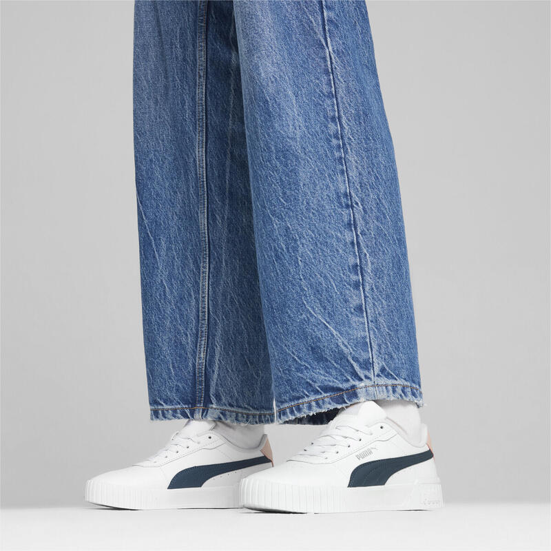 Dámské tenisky Carina 2.0 PUMA White Gray Skies Island Pink