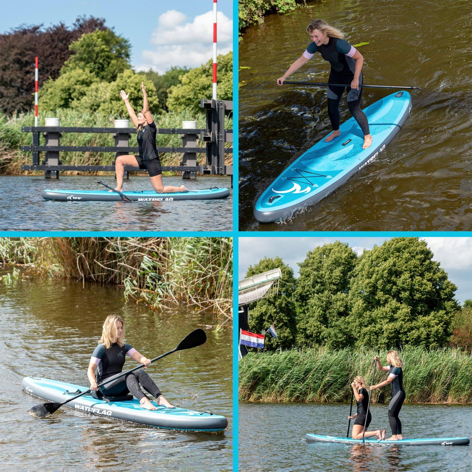 Premium kwaliteit opblaasbaar SUP Board - WATRFLAG Glide 10'6" - Set - ALLROUND 4/8