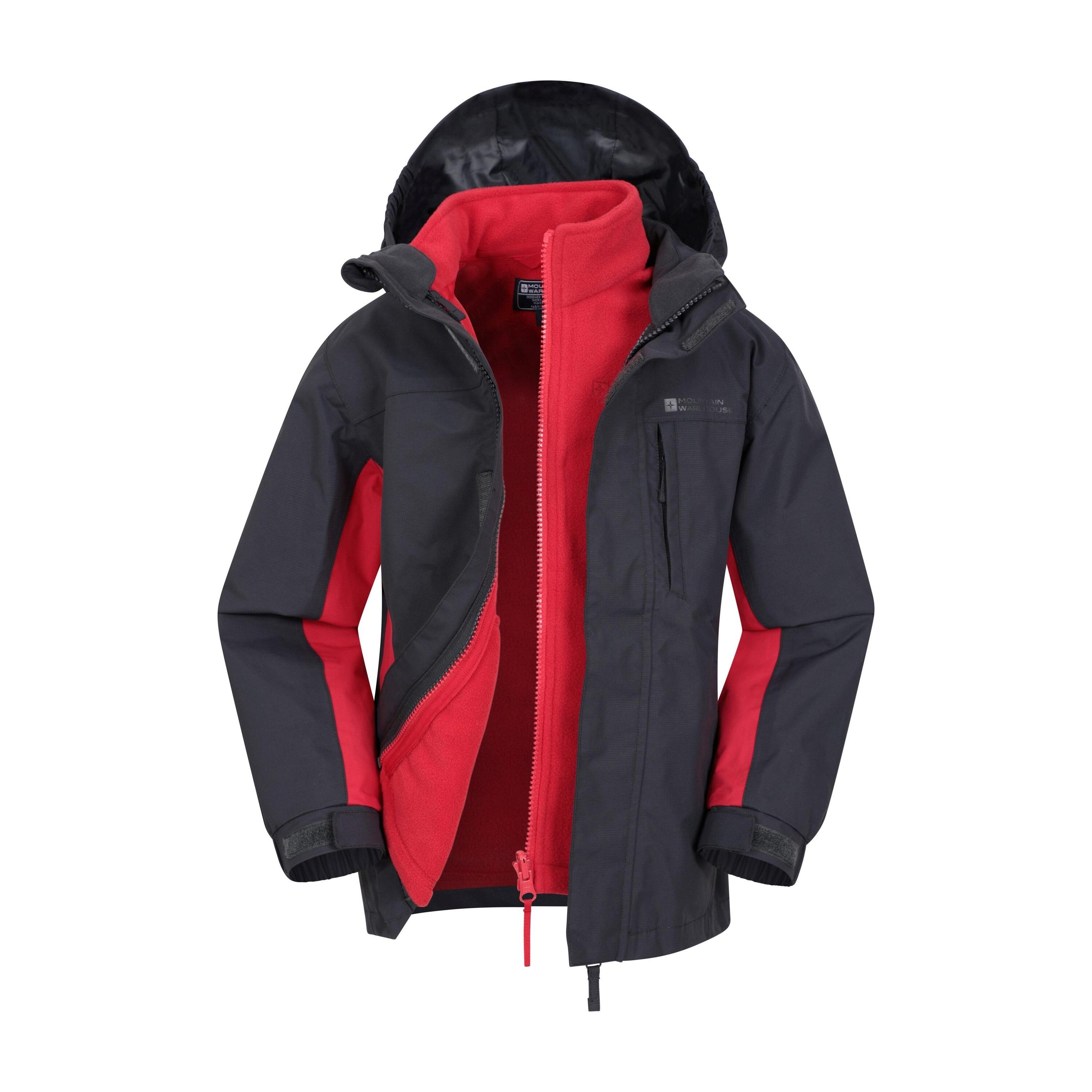 3 in 1 waterproof jacket with fleece childrens sale