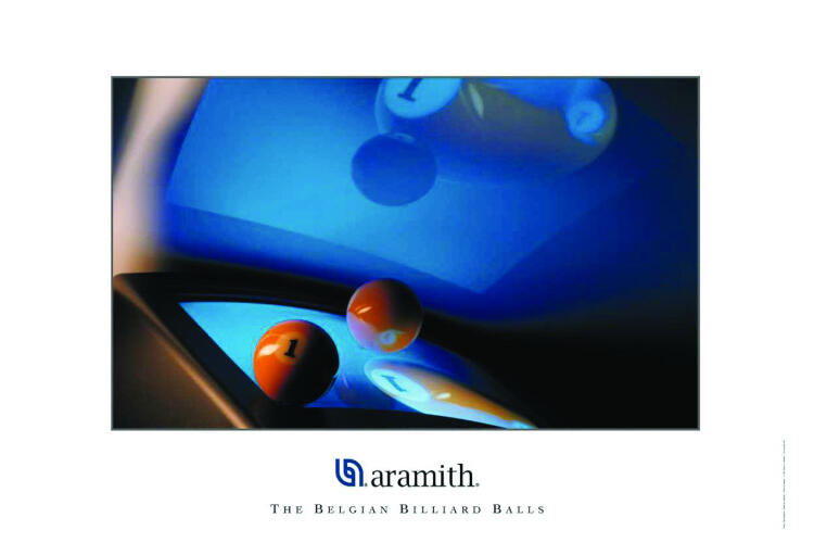 Aramith Pool Snooker Billiard Poster - Video Ball Design