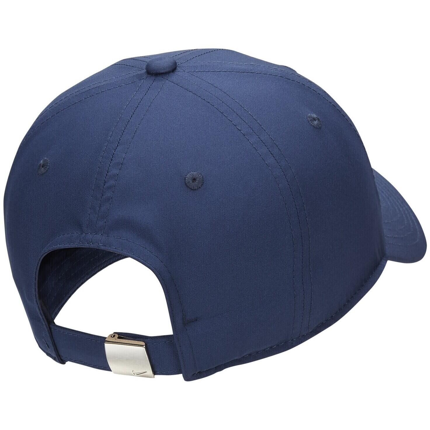 Casquette Nike Dri-FIT Club Unstructured Metal Swoosh Cap, Bleu, Unisexe 2/2
