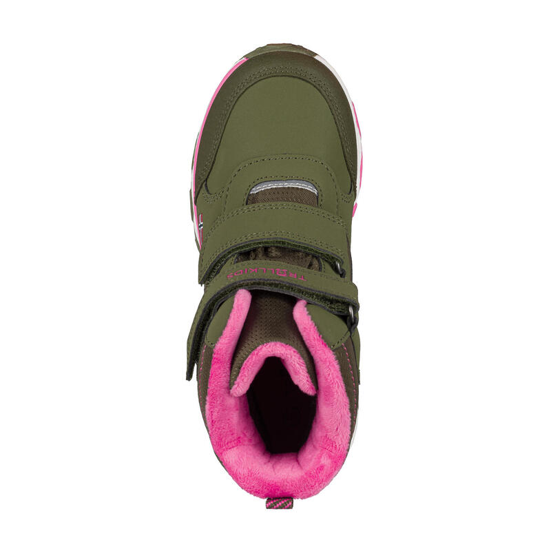 Enfants Chaussures d'hiver Hafjell foncé/vert olive/magenta clair