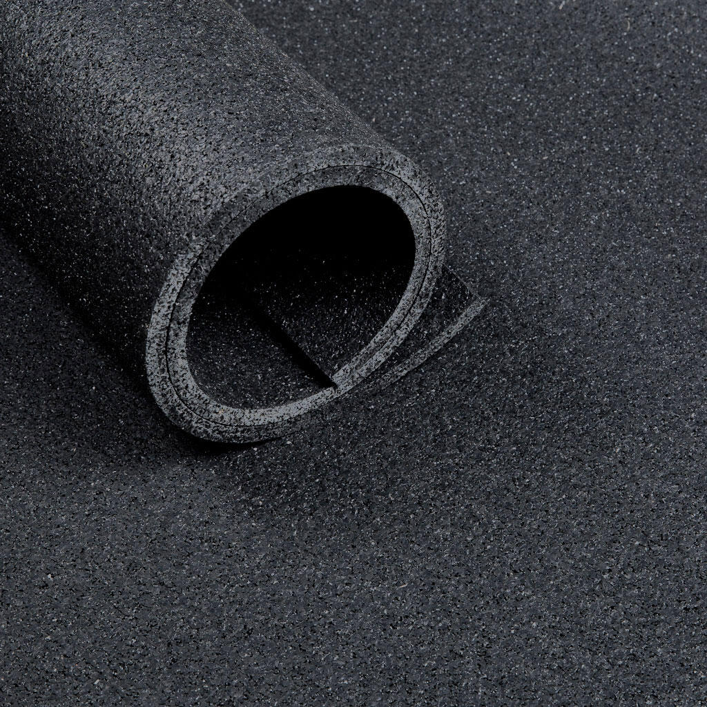 Ivol - Tapis De Sol Sportif Aspect Asphalte 10 Mm - 125 X 200 Cm - Dalle - Noir - Taille Unique - Decathlon