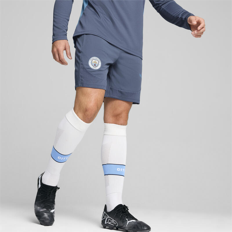 Pantaloni scurți de antrenament Manchester City, bărbați PUMA Inky Blue Magic
