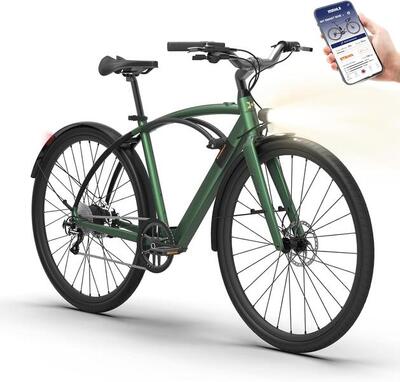 SONDER - Bici a Pedalata Assistita 28". Autonomia 90km Ricarica Veloce - Verde