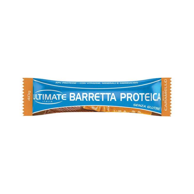 ULTIMATE ITALIA Integratore alimentare - BARRETTA PROTEICA CARAMELLO - 40g