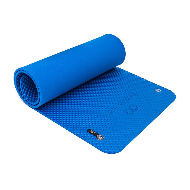 Esterilla de gran tamaño para ejercicios de Pilates de suelo. 180x60cm. Azul