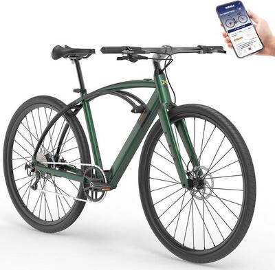 Pyt - Bici a Pedalata Assistita 28". Autonomia 90km Ricarica Veloce - Verde