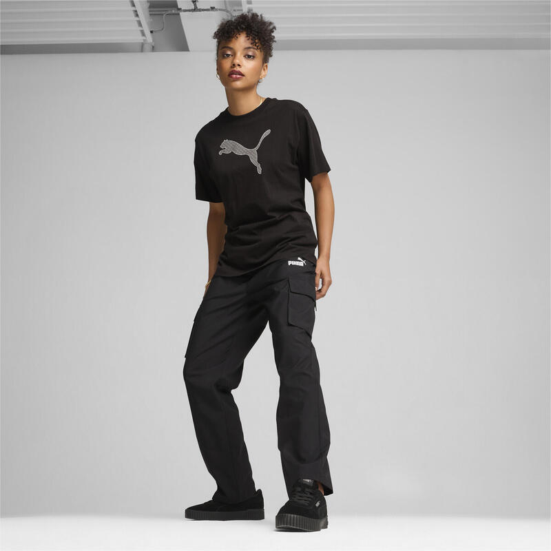 Pantaloni cargo in tessuto PUMA POWER da donna PUMA Black