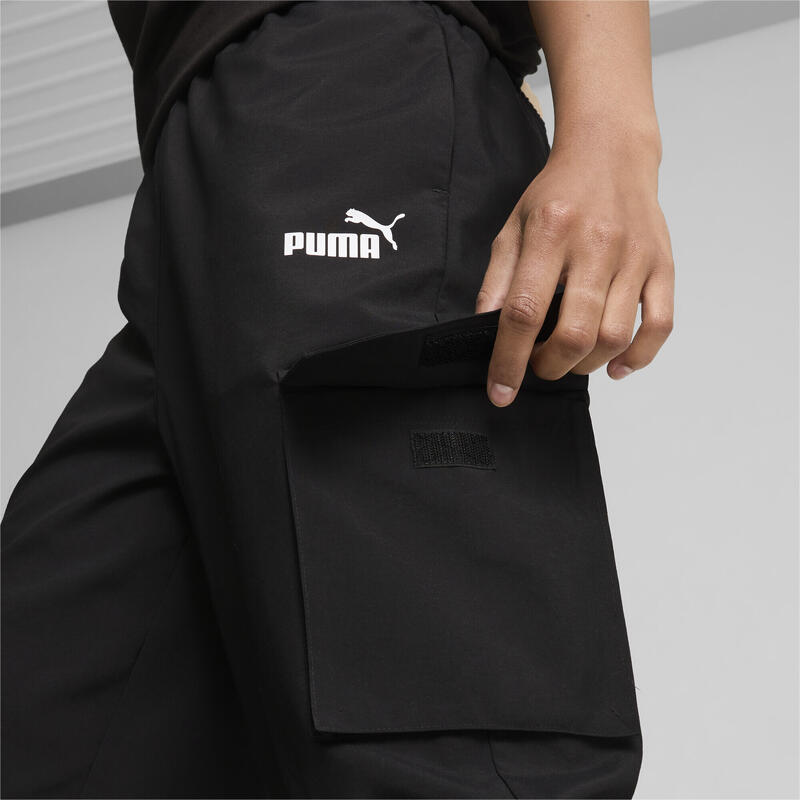 Pantaloni cargo PUMA POWER Woven pentru femei PUMA Black