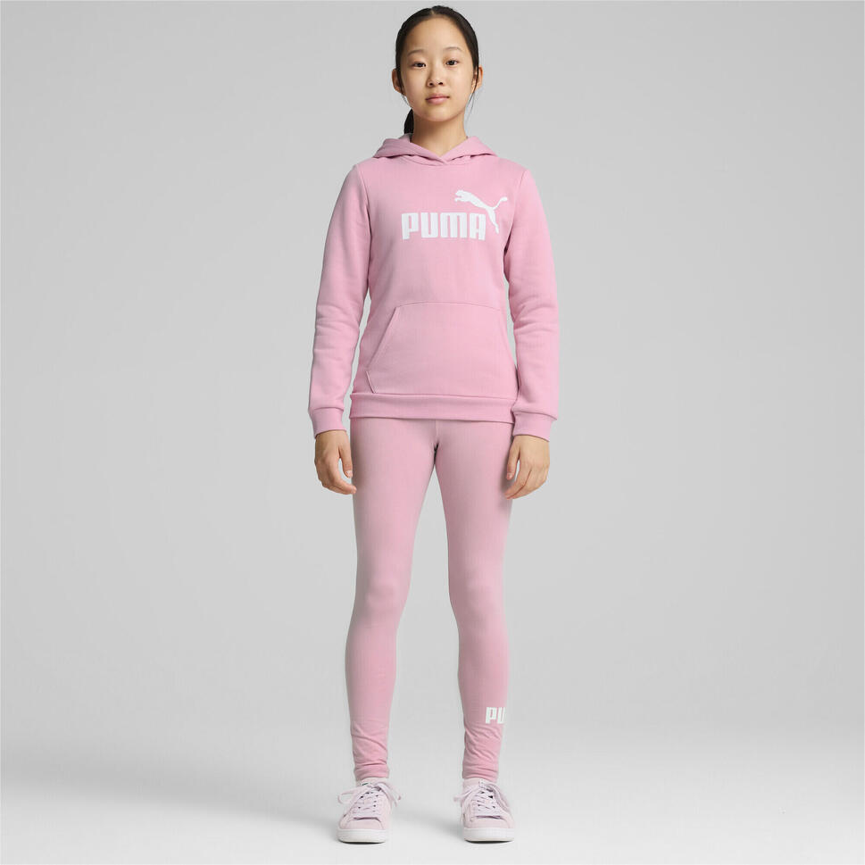 Młodzieżowa bluza z kapturem z logo Essentials PUMA Mauved Out Pink