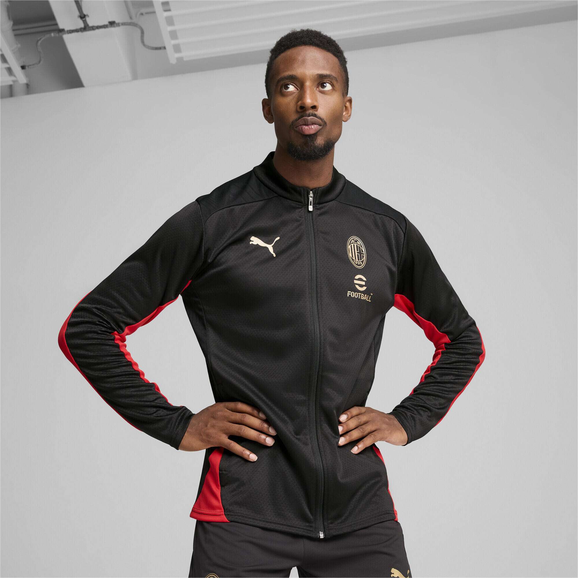 Chaqueta de training AC Milan Hombre PUMA Black For All Time Red 6/7