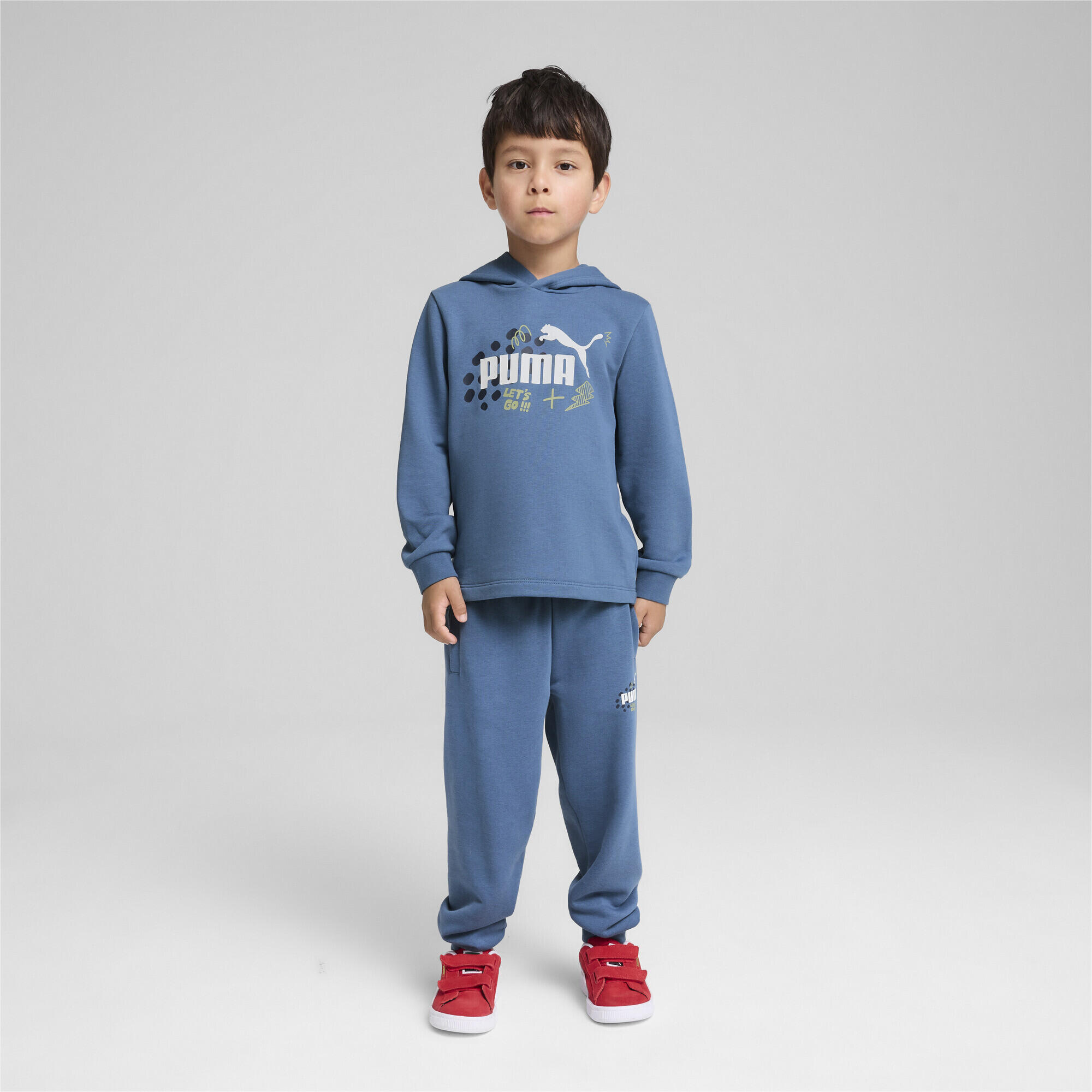 Hoodie ESS+ PUMA Enfant PUMA Blue Horizon 2/7