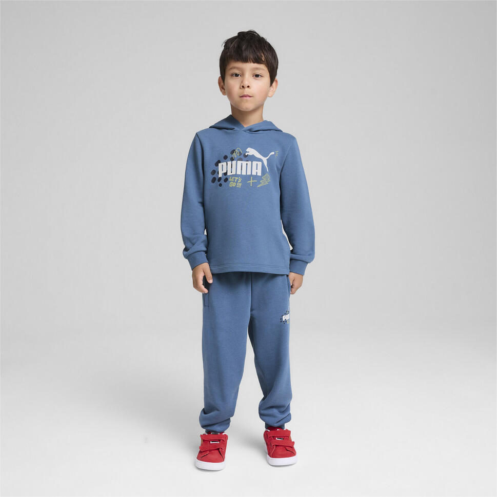 Dziecięca bluza z kapturem ESS+ PUMA PUMA Blue Horizon