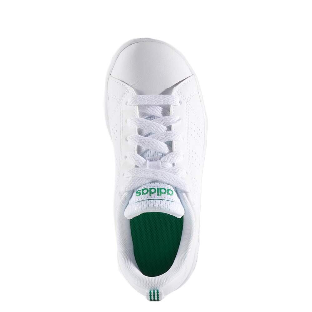 ZAPATILLAS ADIDAS VS ADVANTAGE CL K BLANCO/VERDE 3/6