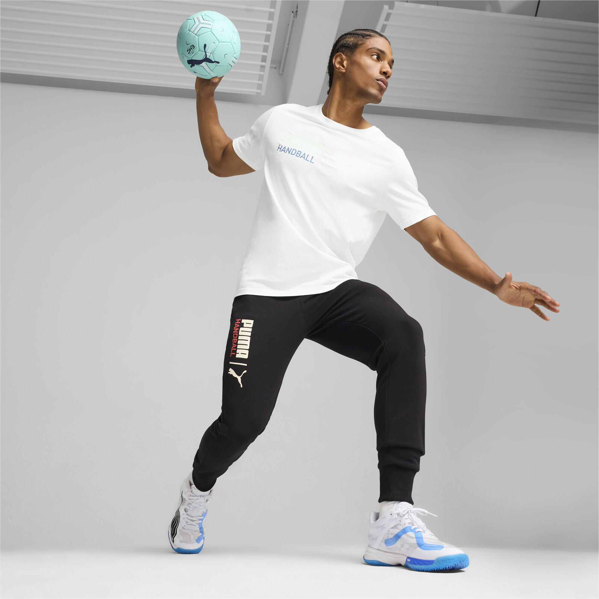 Accelerate NITRO™ SQD handbalschoenen PUMA White Bluemazing Black Blue 3/7