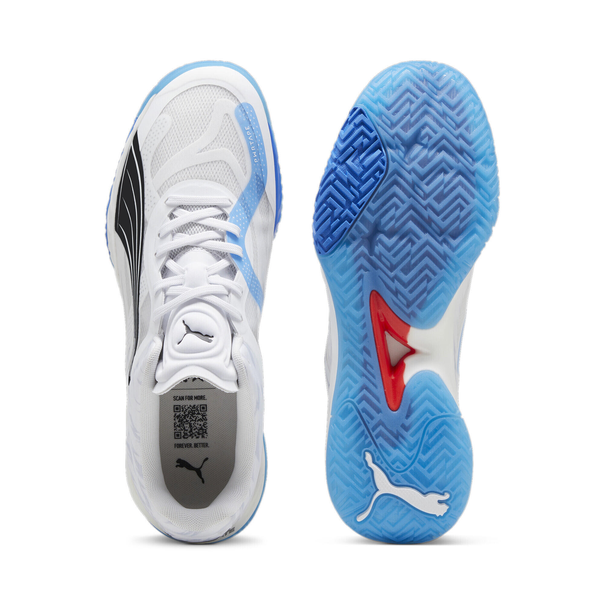 Accelerate NITRO™ SQD handbalschoenen PUMA White Bluemazing Black Blue 6/7