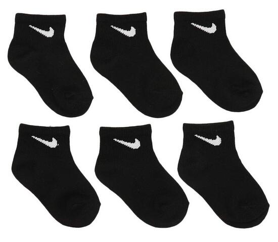 Sei paia di calzini nike basic pack ankle - nero