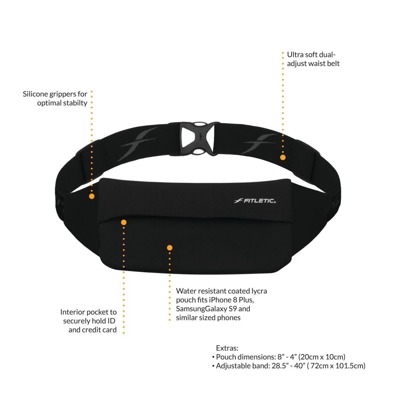 Ceinture zipless une poche imperméable Fitletic 6/6
