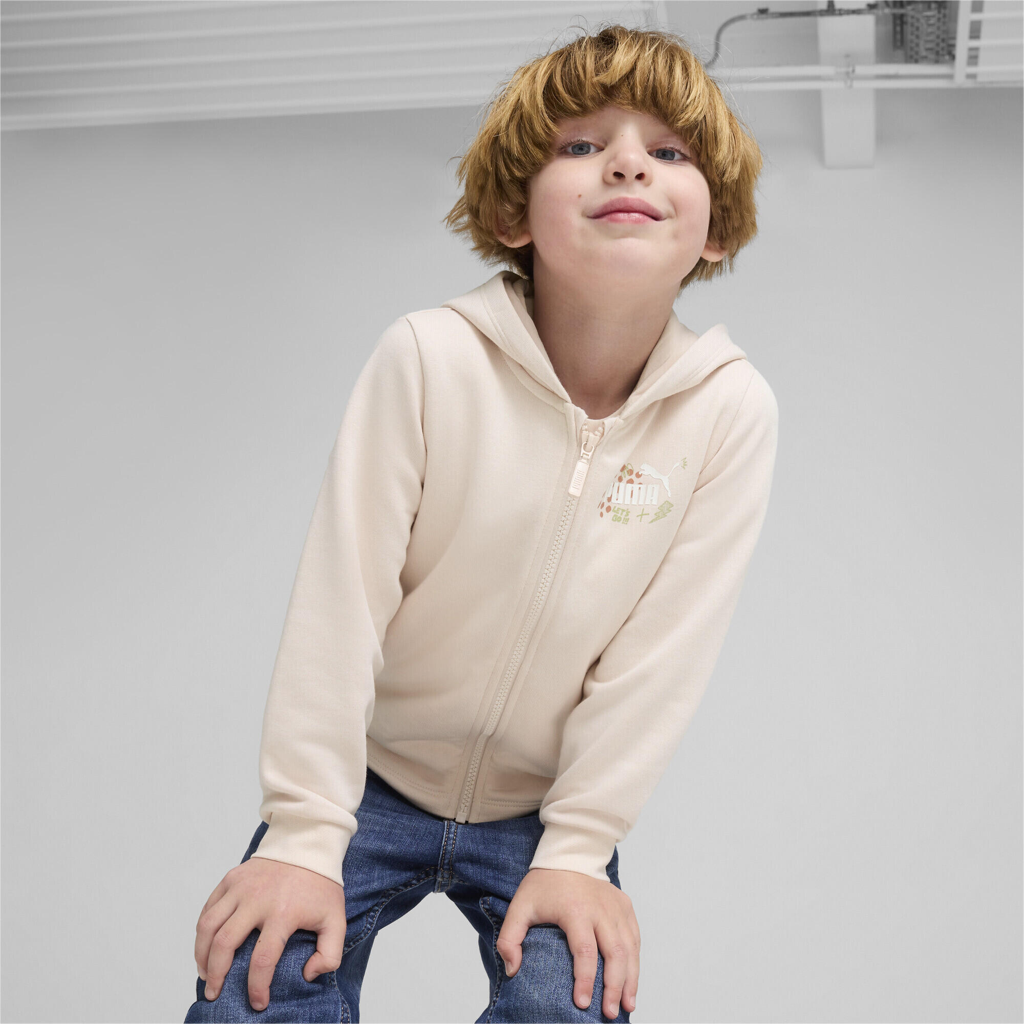 Hoodie ESS+ Enfant PUMA Island Pink 3/7