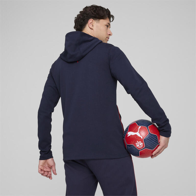 FC Red Bull Salzburg Casuals jack met capuchon voor heren PUMA Navy Red Blue