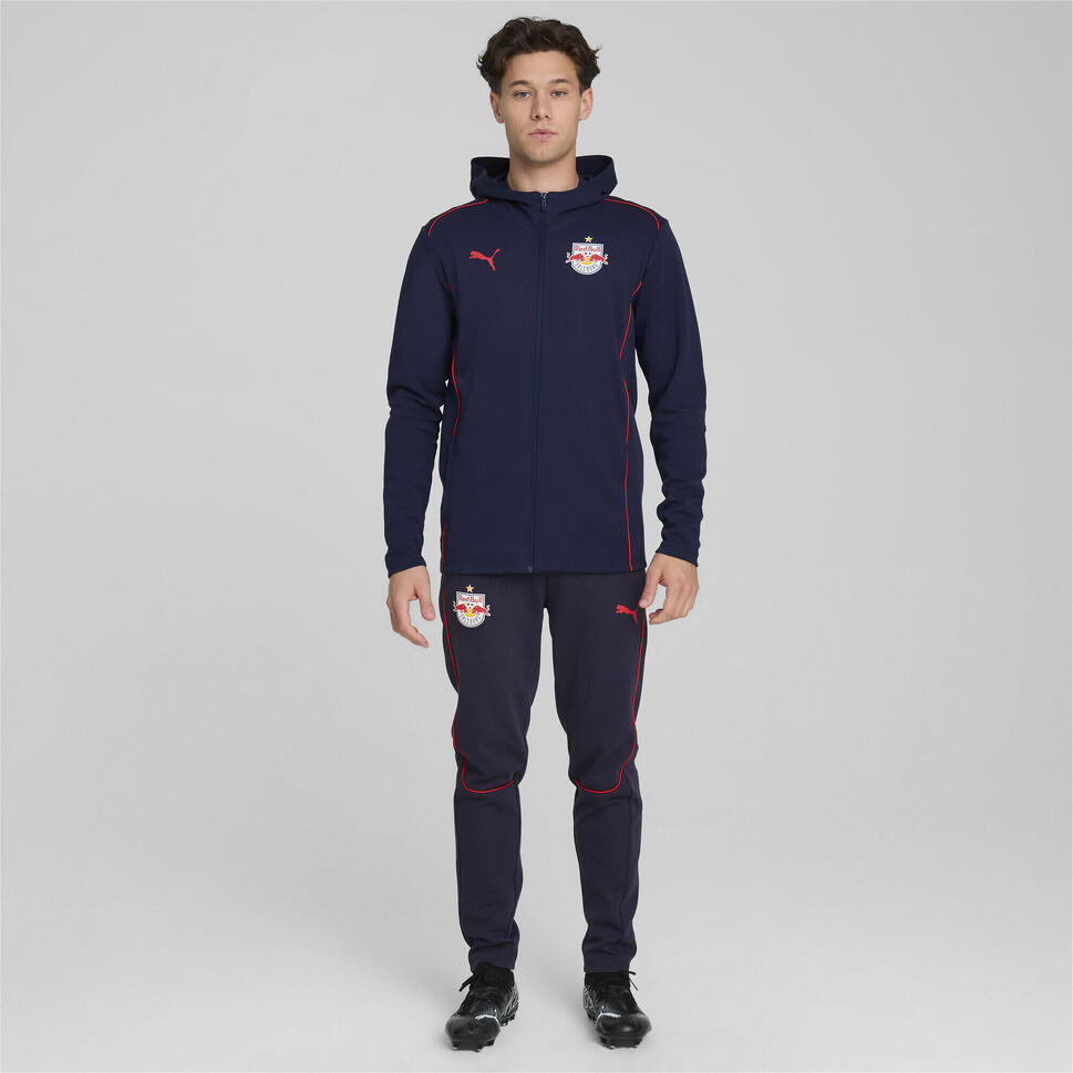 Męska kurtka z kapturem Casuals FC Red Bull Salzburg PUMA Navy Red Blue