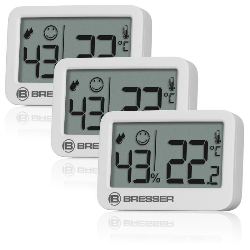BRESSER Tempy Thermo-Hygromètre Set de 3