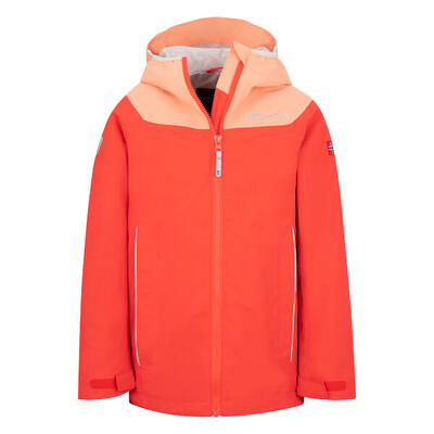 Kinder Regenjacke Bergen Violettblau/Malve rosa