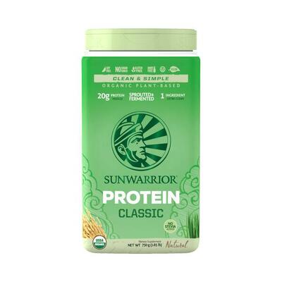Sunwarrior protein classic organic (375g) vanilla - eiwitten