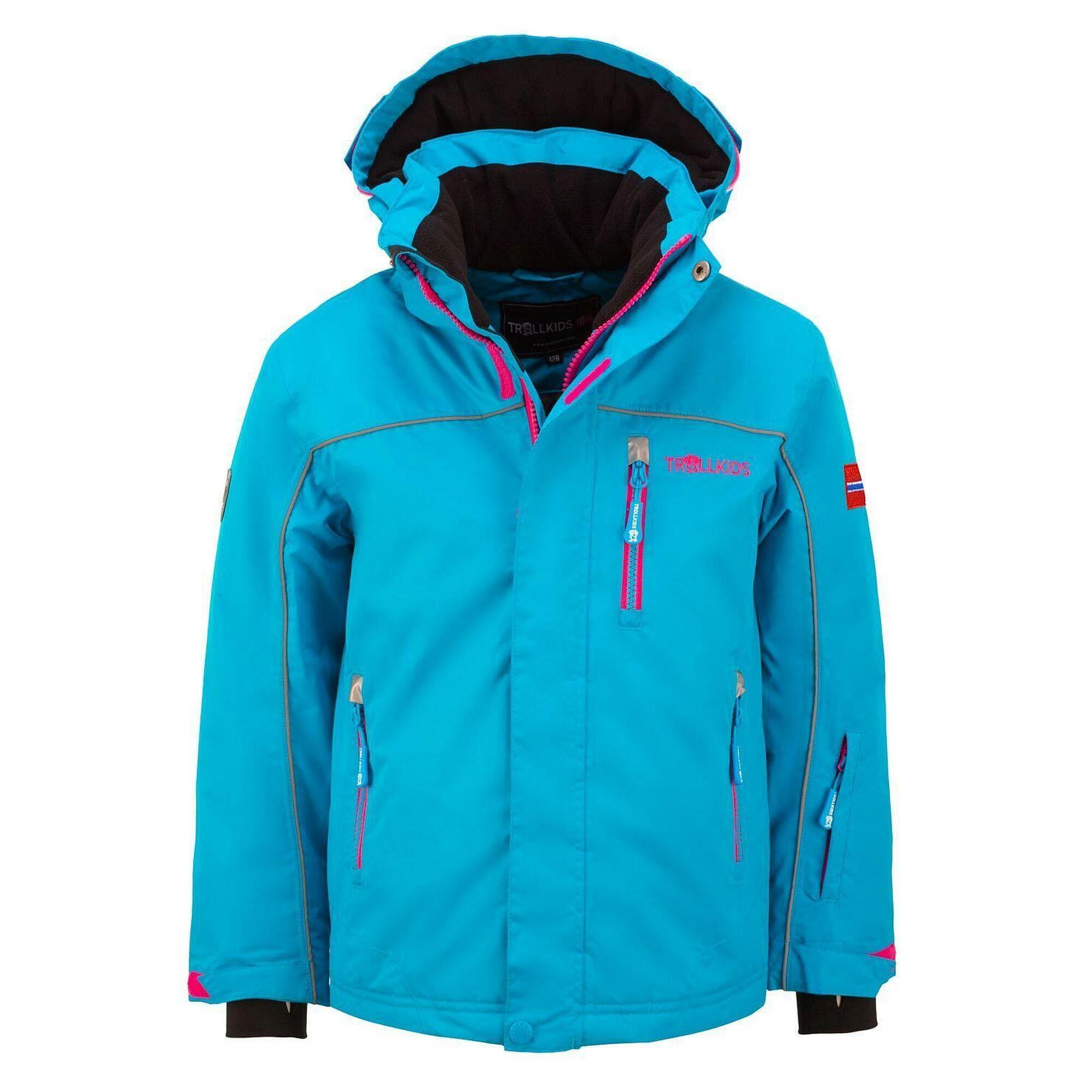 Holmenkollen children's winter jacket turquoise