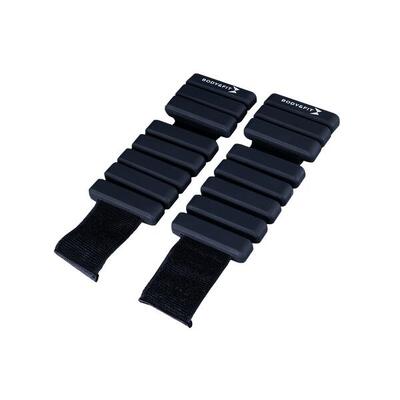 Weighted bands - verzwaarde pols- of enkelbanden - 0.5 kilo - 2 stuks - zwart