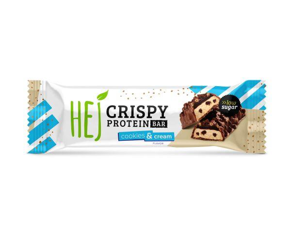 HEJ Natural HEJ Crispy Bar (12x45g) Cookies & Cream - Barres - Barres protéinées 2/6