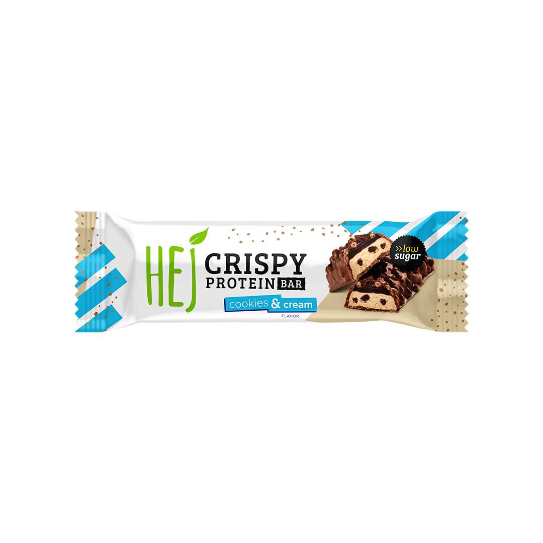 HEJ Natural HEJ Crispy Bar (12x45g) Cookies & Cream - Barres - Barres protéinées 4/6