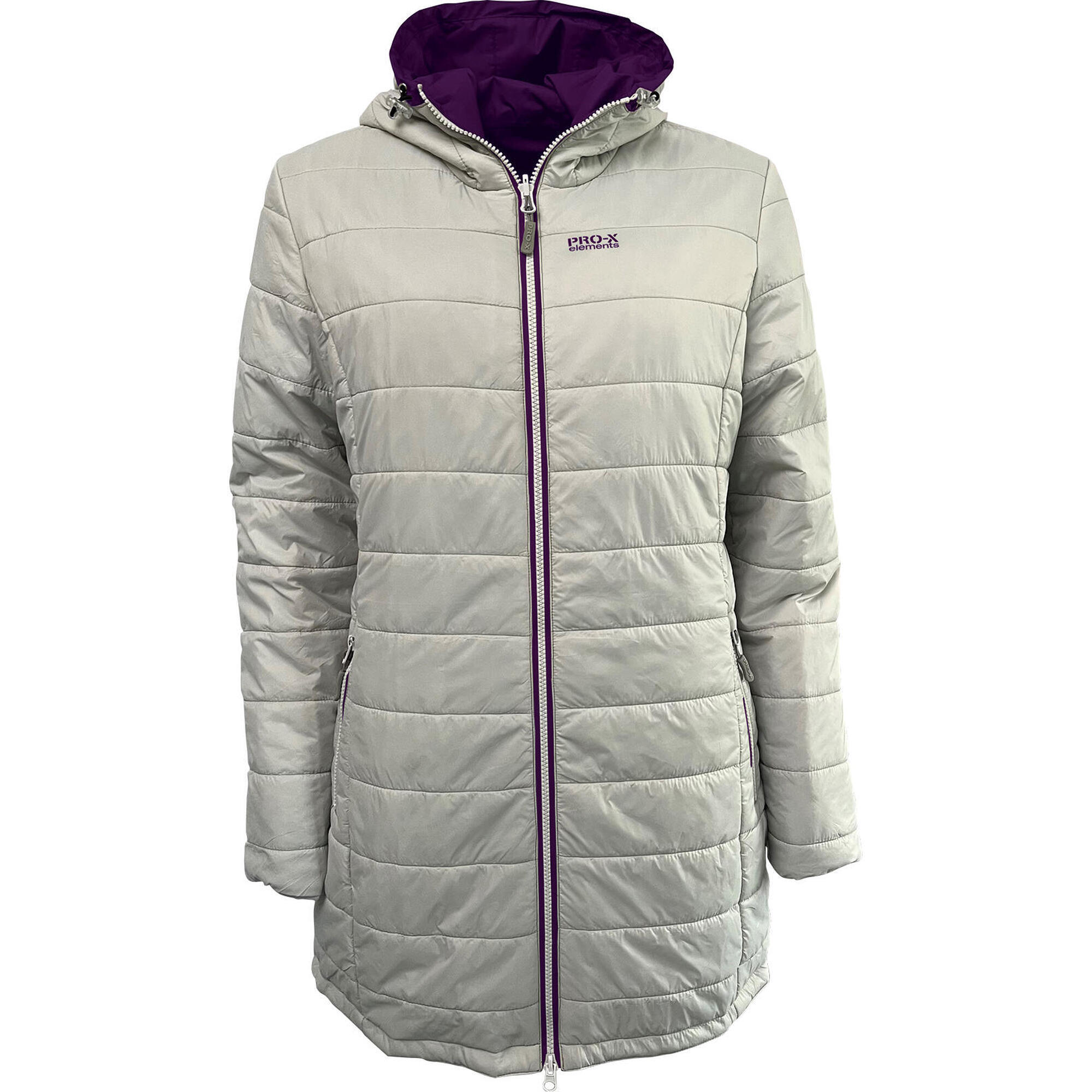 Pro-x Elements - Manteau Réversible Femme Ida Gris Brume - Coupe-pluie - Gris - Decathlon