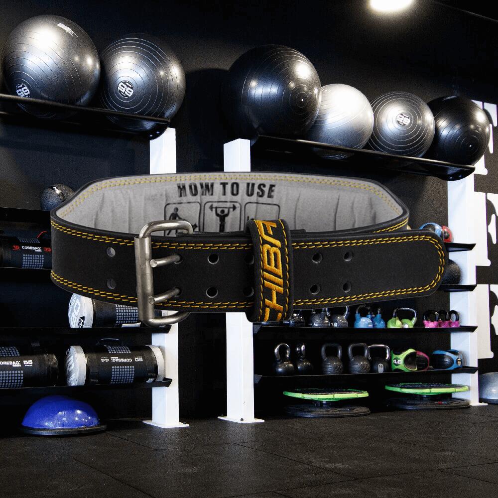 Chiba 40810 Leather Training  Belt (Black/Gold) M 2/4