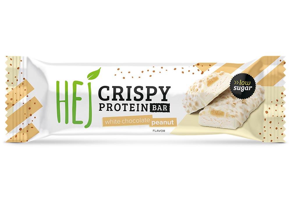HEJ Natural HEJ Crispy Bar (12x45g) White Chocolate Peanut - Barres 2/3