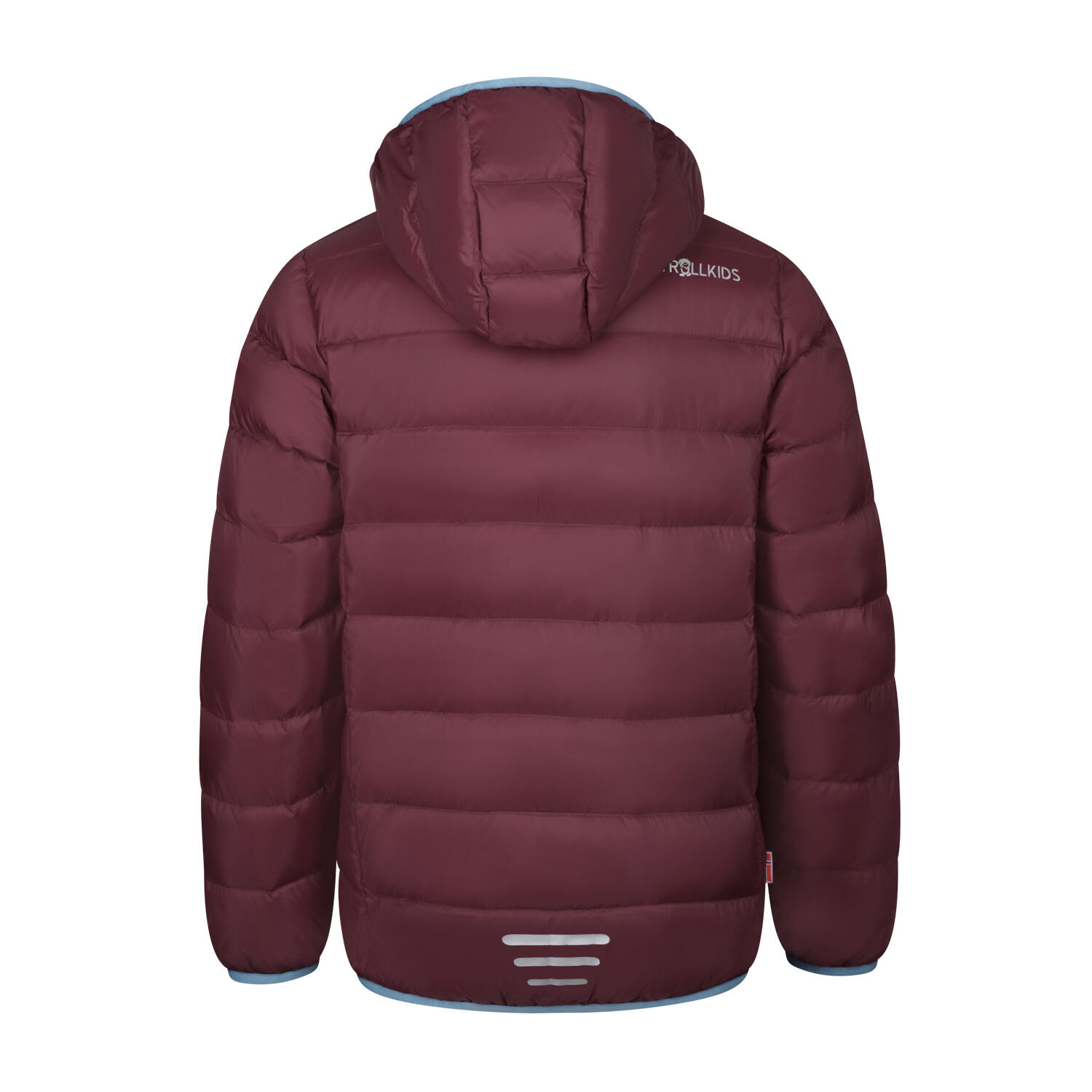 Dovrefjell children's down jacket brown/steel blue