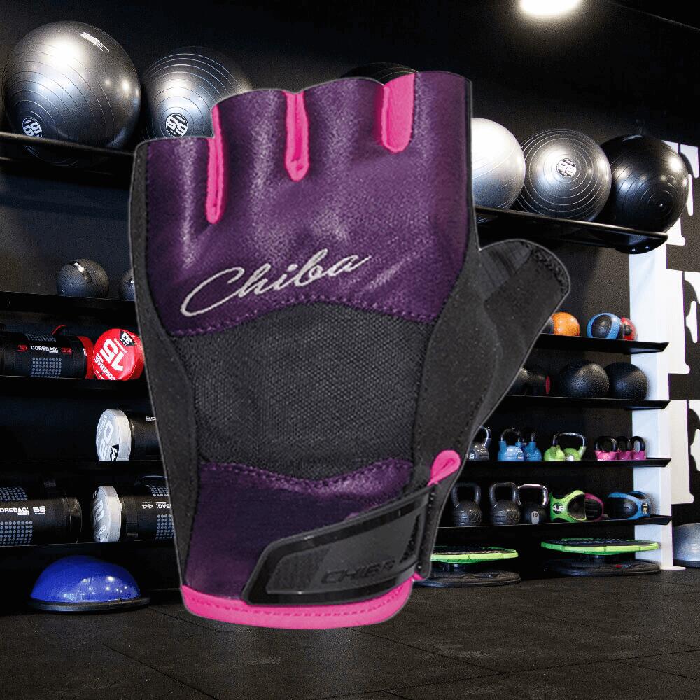 Chiba 40948 Lady Diamond (Purple) XS - Accessori per il fitness - Guanti 2/2