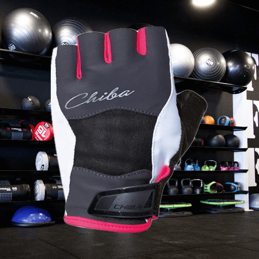 Chiba 40948 Lady Diamond (Light Grey) XS - Accessori per il fitness - Guanti 2/2