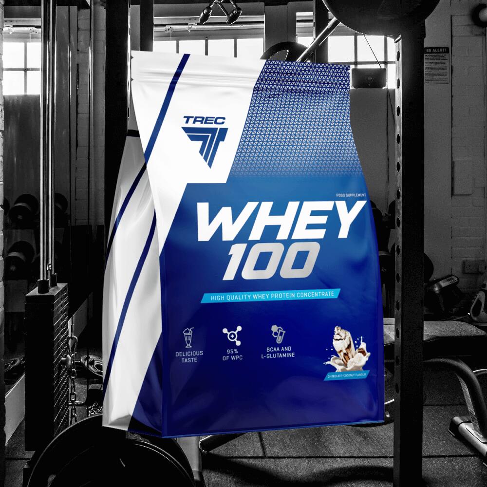 Trec Nutrition Whey 100 (2275g) Chocolate Coconut - Protéines 2/3