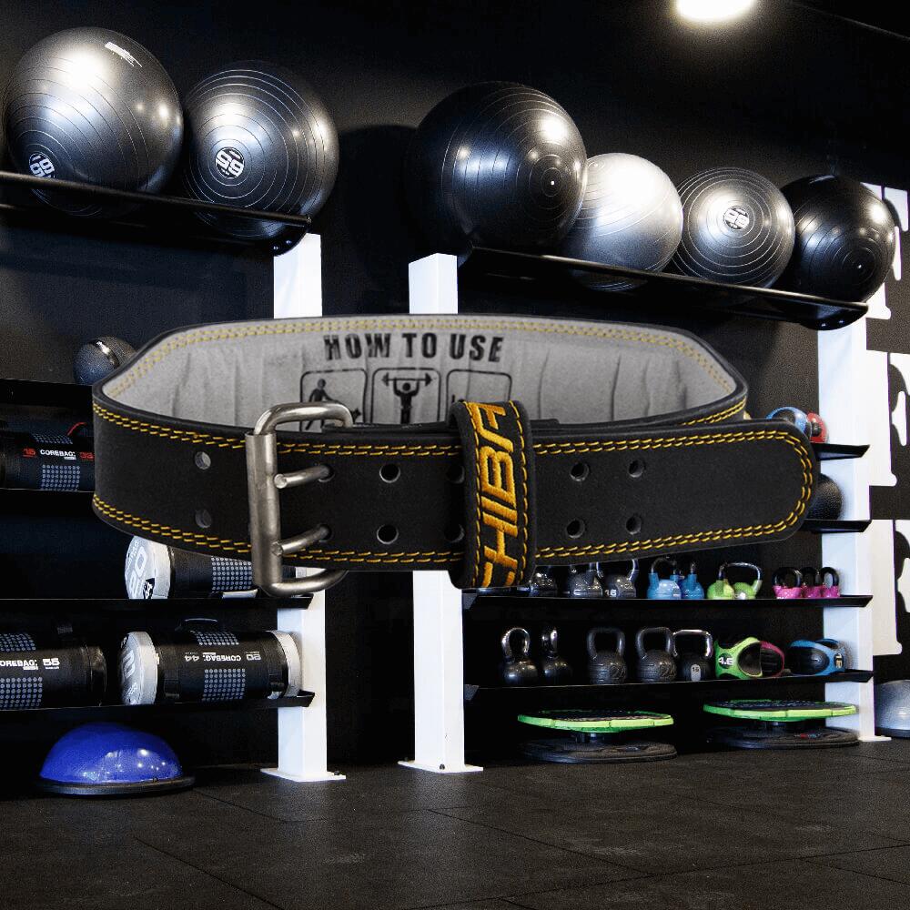 Chiba 40810 Leather Training  Belt (Black/Gold) XXL 2/3
