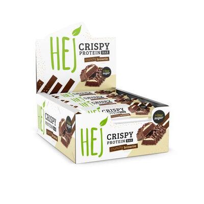 Hej natural hej crispy bar (12x45g) crunchy brownie - repen - eiwit repen