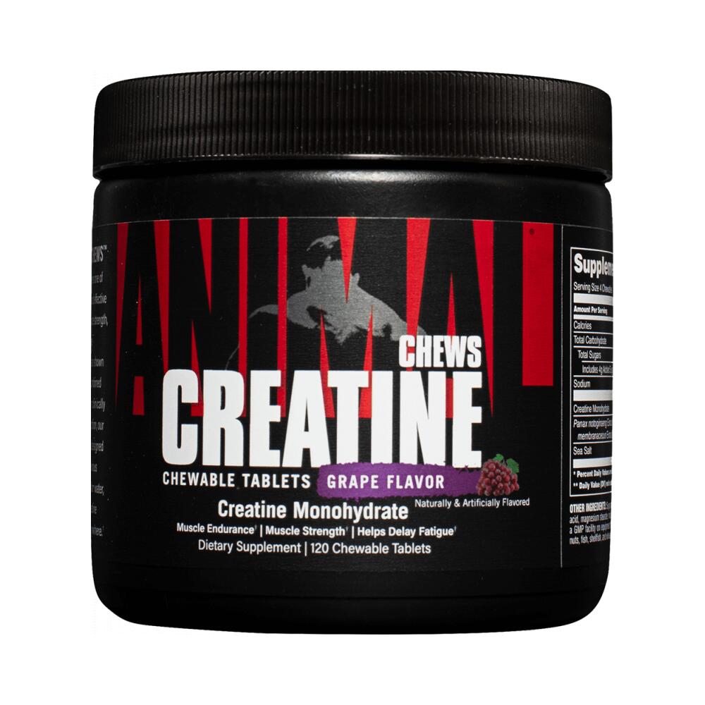UNIVERSAL NUTRITION Universal Nutrition Animal Creatine Chews (120) Grape - Creatine