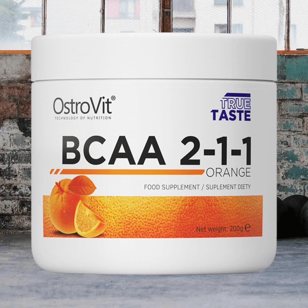 OstroVit BCAA 2:1:1 (200g) Orange - Amino Acids - BCAA 2/3