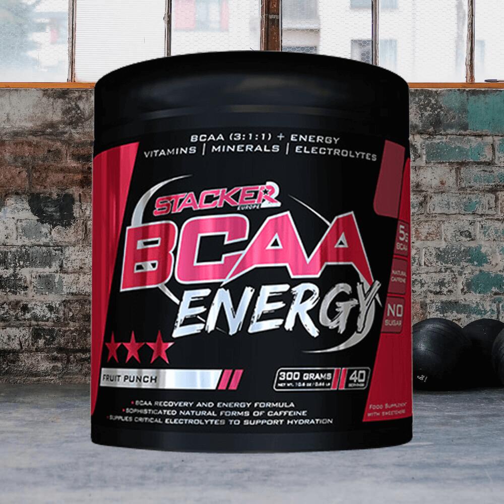 Stacker2 BCAA Energy (300g) Fruit Punch - Acides aminés - BCAA 2/3