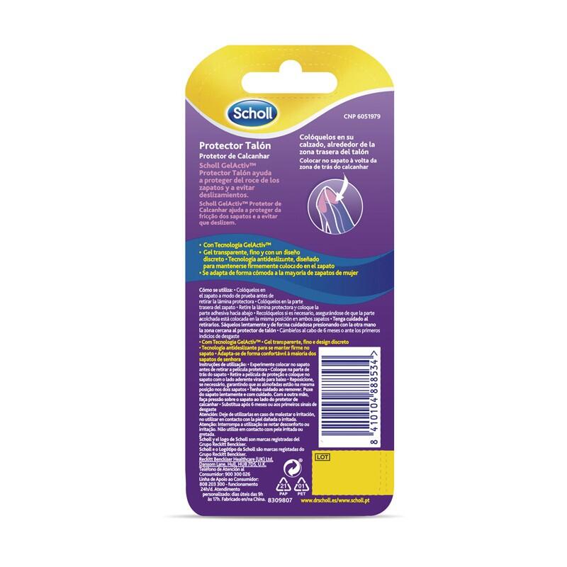 Scholl Gel Activ Party Feet Protector Talón (1 par)